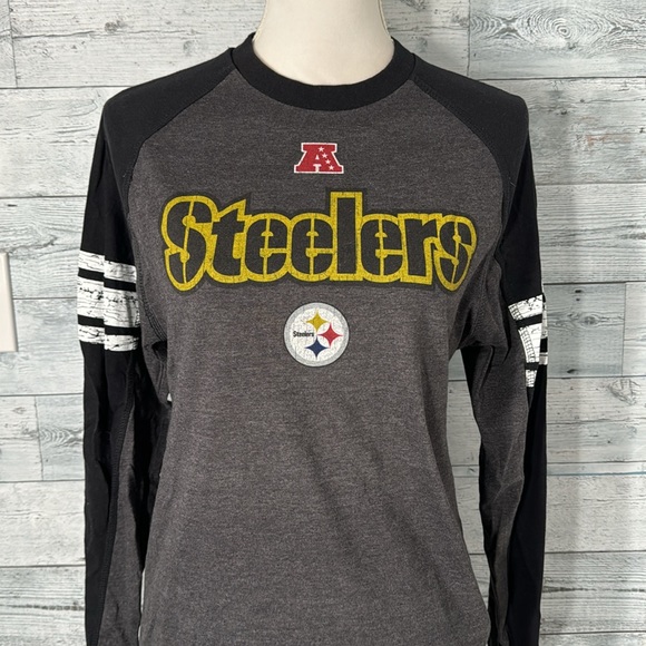 PITTSBURGH STEELERS BLACK AND GRAY JERSEY - Picture 2 of 8